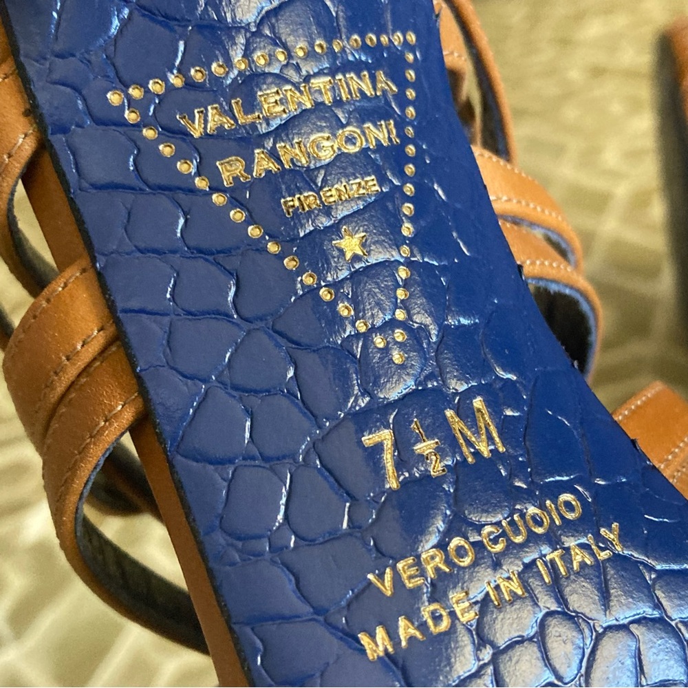 Valentina Rangoni Firenze strappy leather heels (7.5) - Picture 6 of 12
